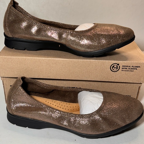 Clarks Collection Flexible Slip-On Flats - Jenette Ease casual classic comfy - Picture 3 of 9